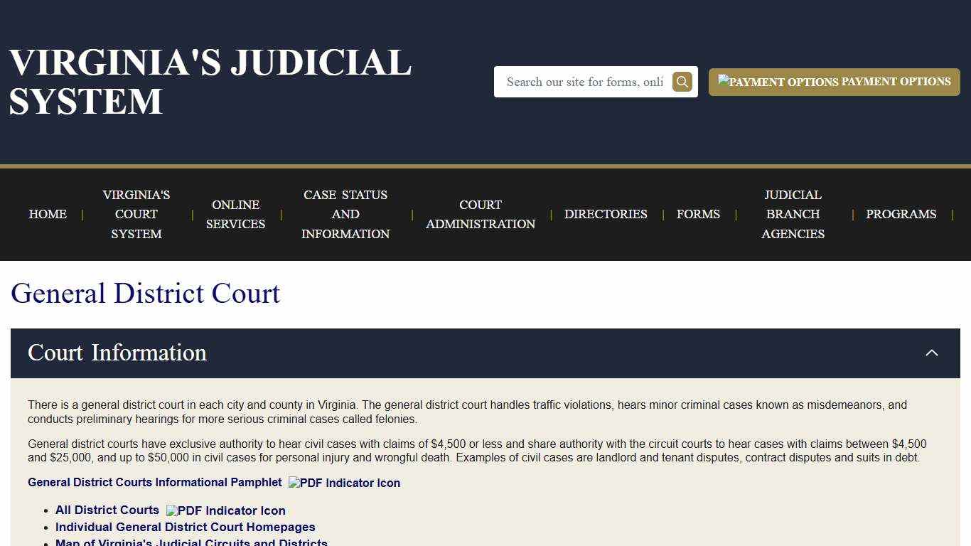 General District Court | Virginia Court System
