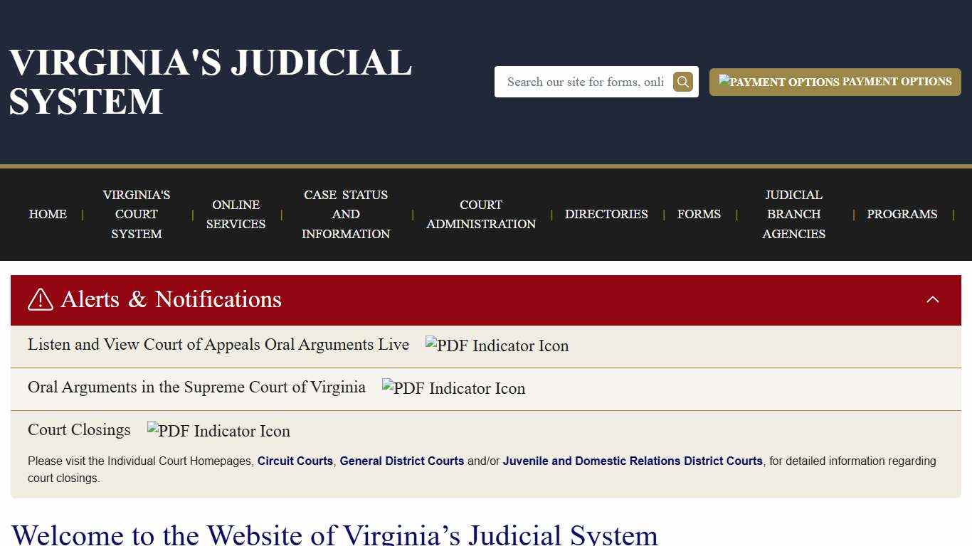 Front Page | Virginia Court System
